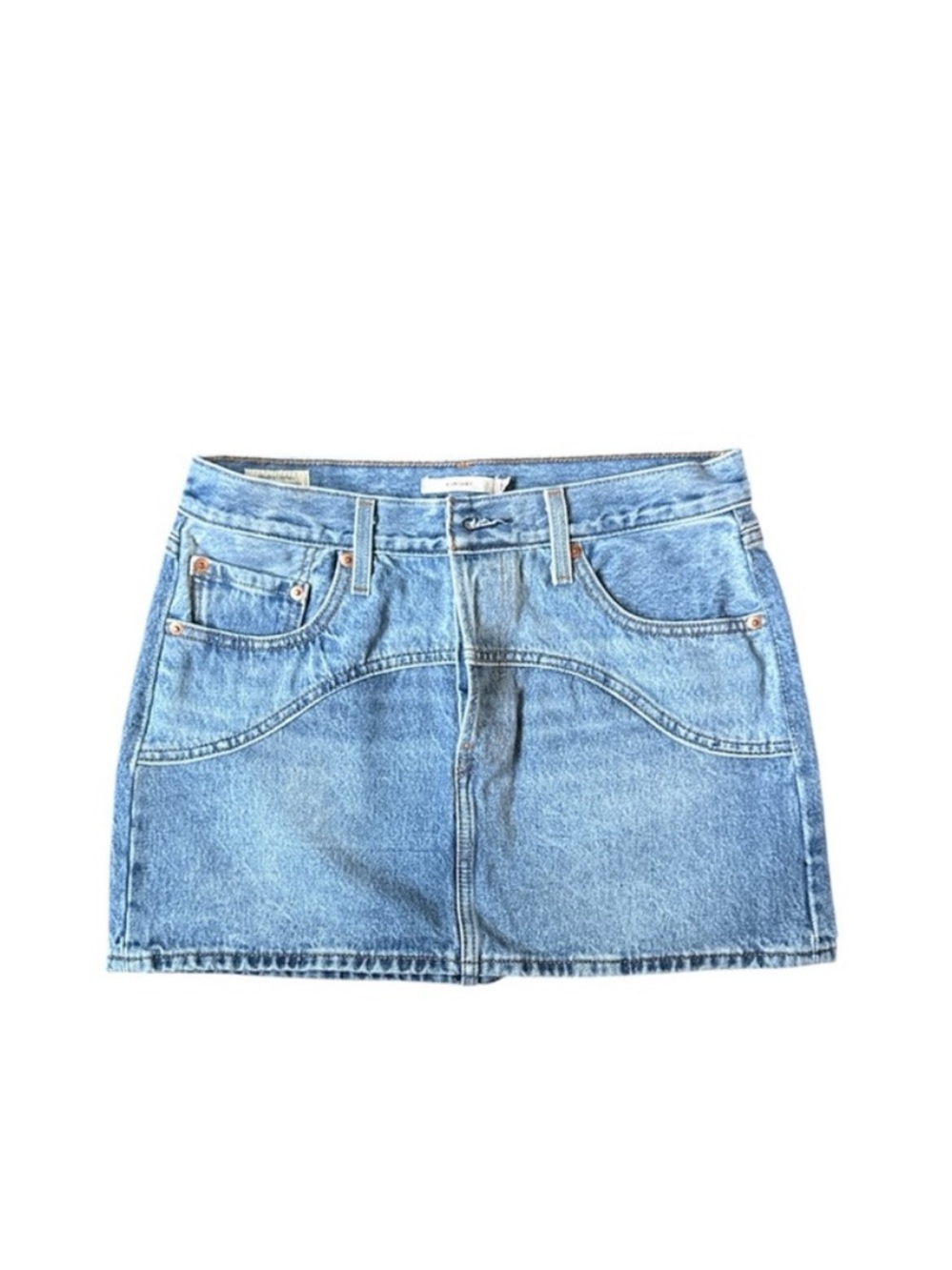 Levi's Light Blue Denim Mini Skirt